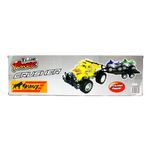 Coche-Crusher-Azul-con-Remolque-y-Quads_2