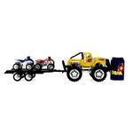 Coche-Crusher-Amarillo-con-Remolque-y-Quads_3