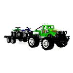 Coche-Crusher-Verde-con-Remolque-y-Quads
