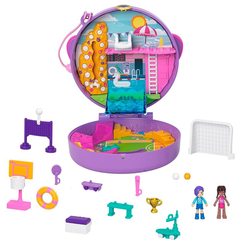 Polly-Pocket-Playset-Estuche-Equipo-Futbol