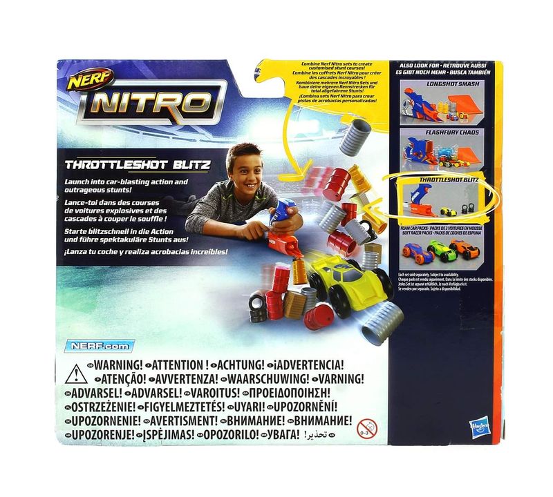 Nerf Nitro Throttleshot Blitz Gris Drim