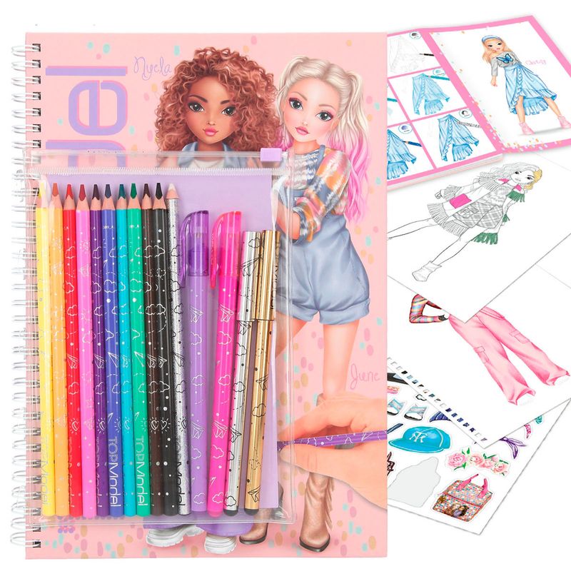 Top-Model-Libro-para-Colorear