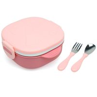 Fiambrera Inox c/ compartimentos Rosa
