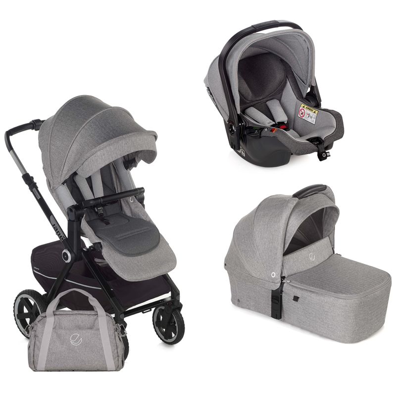 Cochecito-3-piezas-Crosslight-3-Sweet-Koos-Isize-Grey