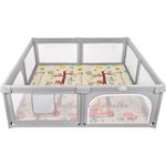 Parque-bebe-XXL---Alfombra-200-180cm-Zebra--Jirafa