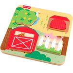 Tablero-de-Madera-de-Animales-de-Granja