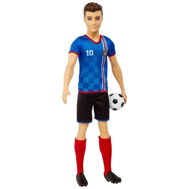 Barbie-Profesiones-Ken-Futbolista-Camiseta-Azul