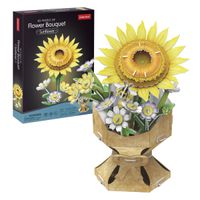 Bouquet Construcción 3D Flores Girasoles