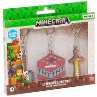 Minecraft Pack Llaveros Arma Surtido