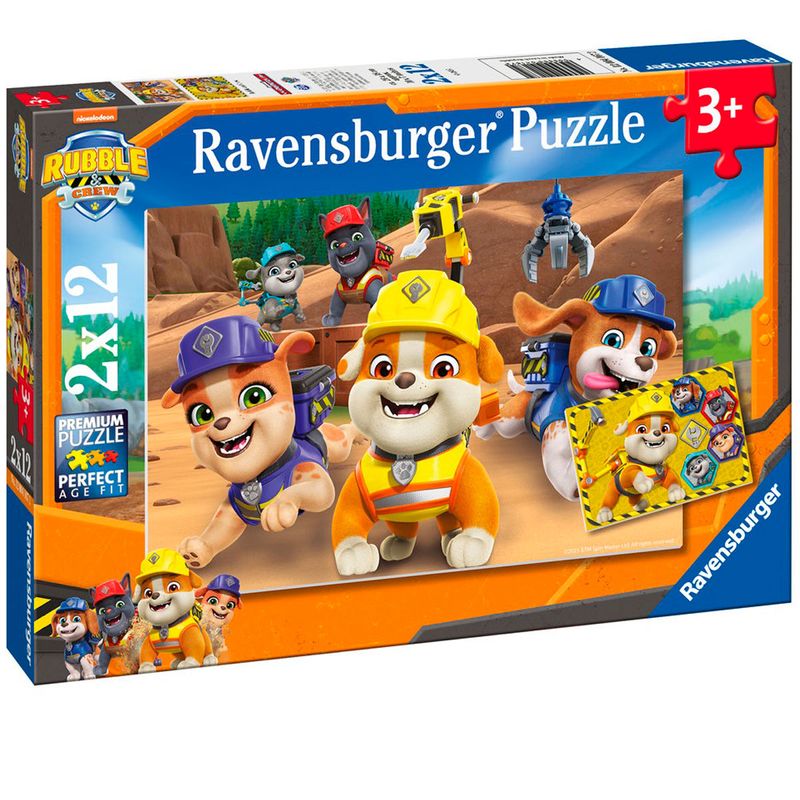 Patrulla-Canina-Equipo-Rubble-Puzzle-2x12-Piezas