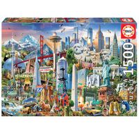 Símbolos Norte América Puzzle 1500 Piezas