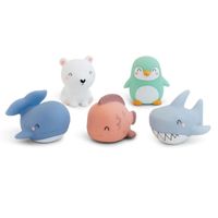 Pack de 5 juguetes baño Animales Polares