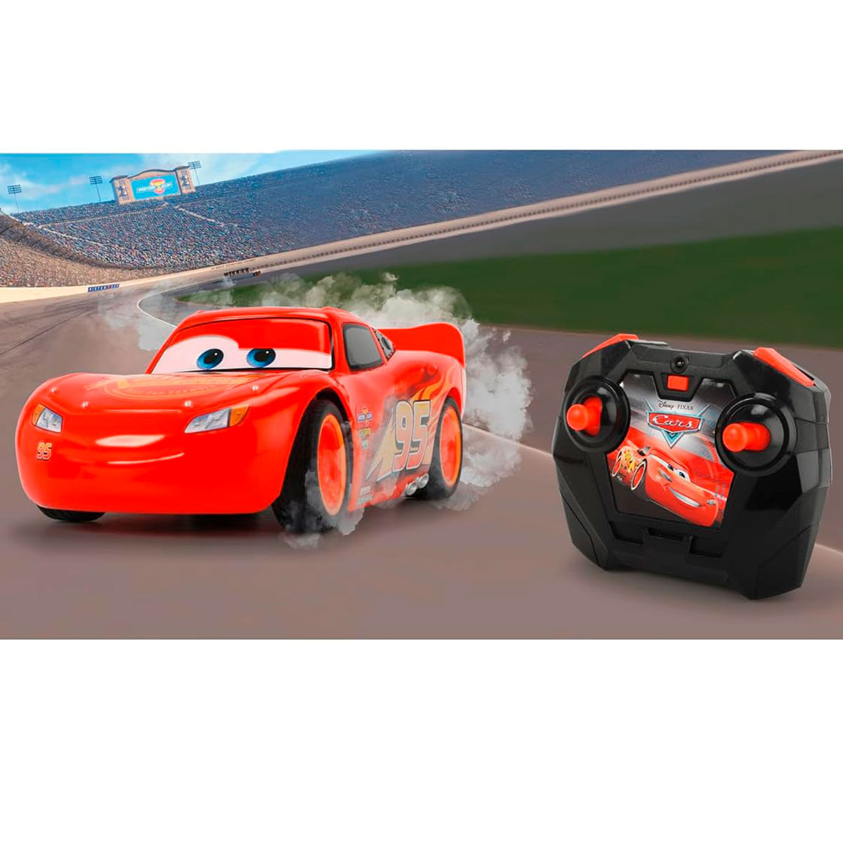 Cars Coche Rayo Mc Queen Turbo Racer R/C - Drim