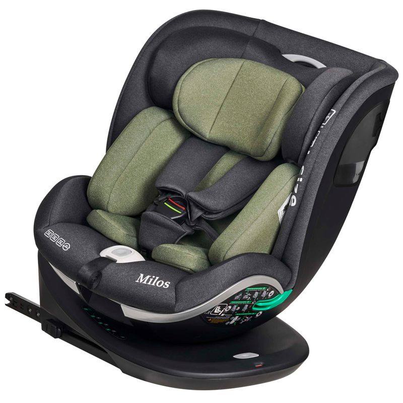 Silla-coche-Milos-40-150cm-top-tether-Gris---Verde