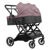 Silla Gemelar Tour Twin Max + 2 capazos Misty Pink