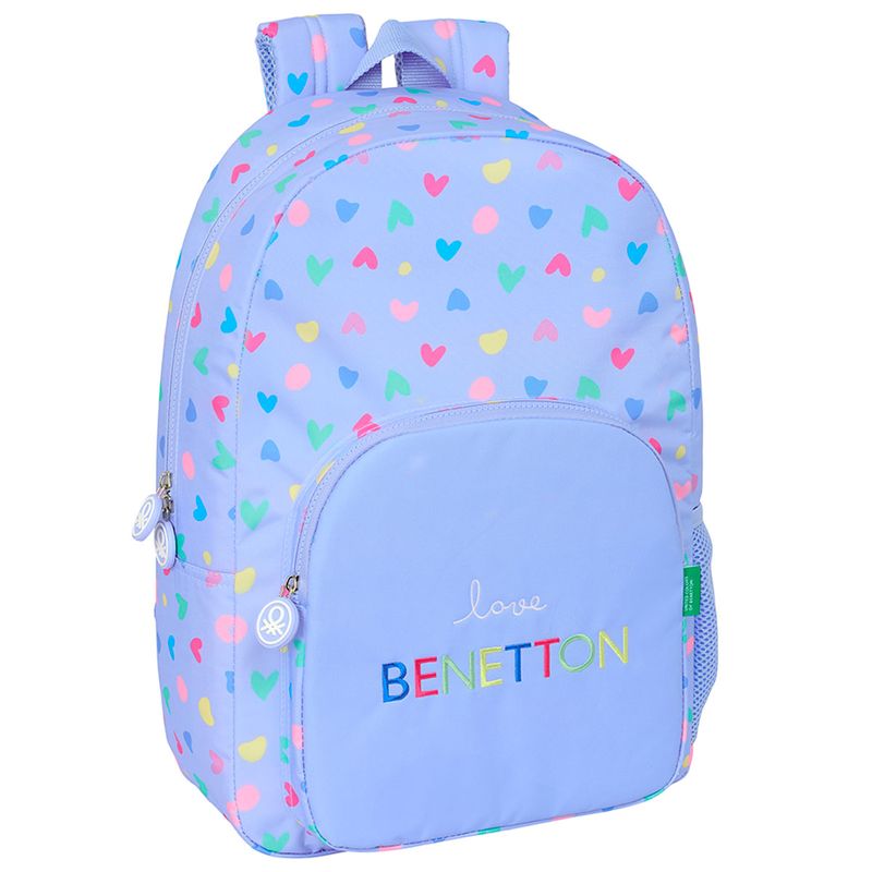 Benetton-Mochila-Escolar-Lila