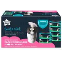 Recambio Sangenic pack de 6 unidades Twist & Click