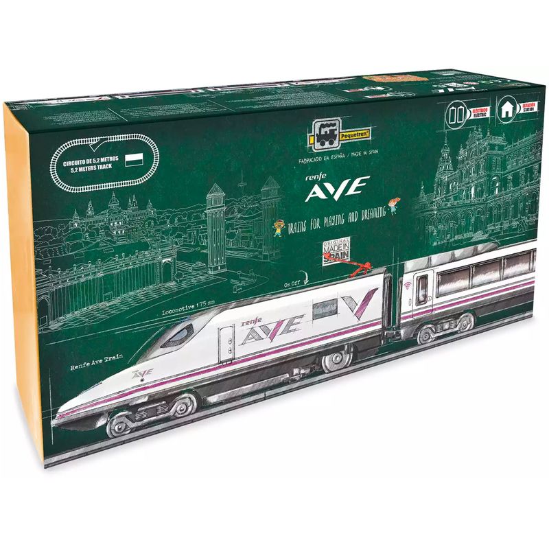 Tren-Electrico-Renfe-AVE-con-Estacion
