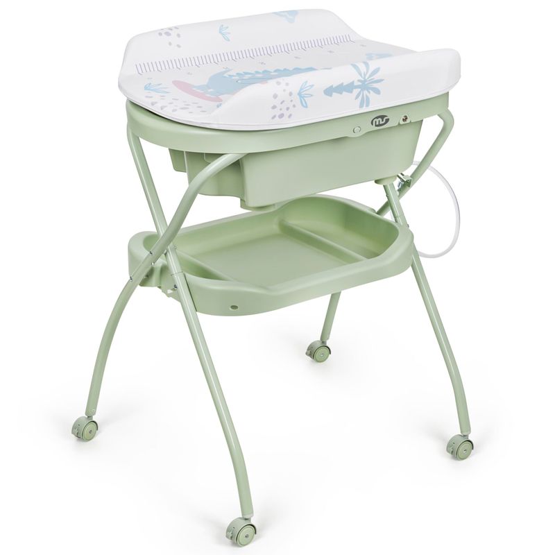 Bañera-con-cambiador-Bubble-Verde