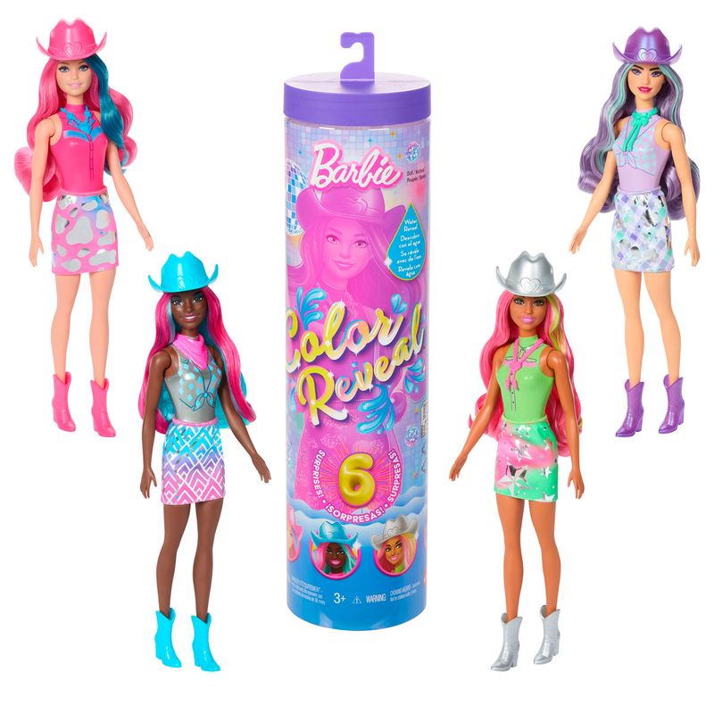 Barbie-Color-Reveal-Coleccion-Estrella-Disco-Muñeca-Sorpresa