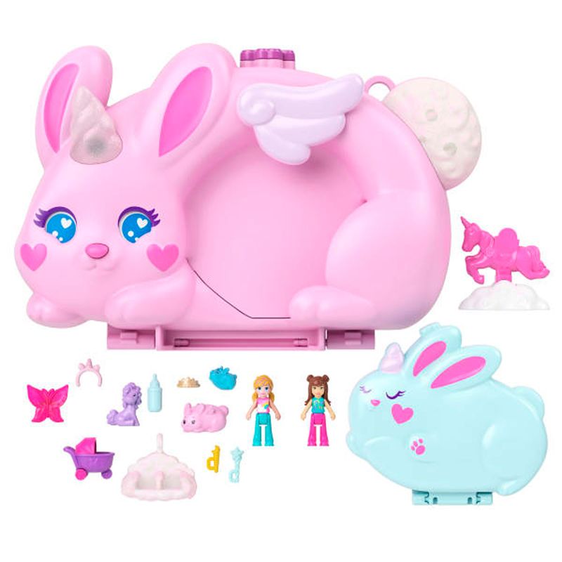 Polly-Pocket-Estuche-2-en-1-Diversion-con-Conejitos