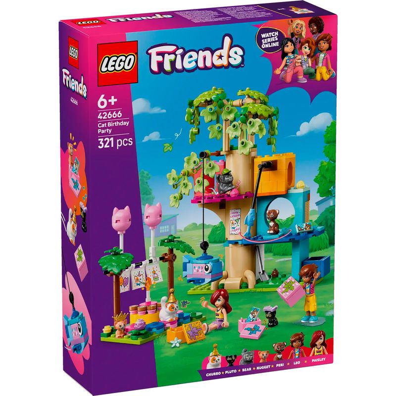 Lego-Friends-Fiesta-de-Cumpleaños-y-Casa-del-Arbol-Felina