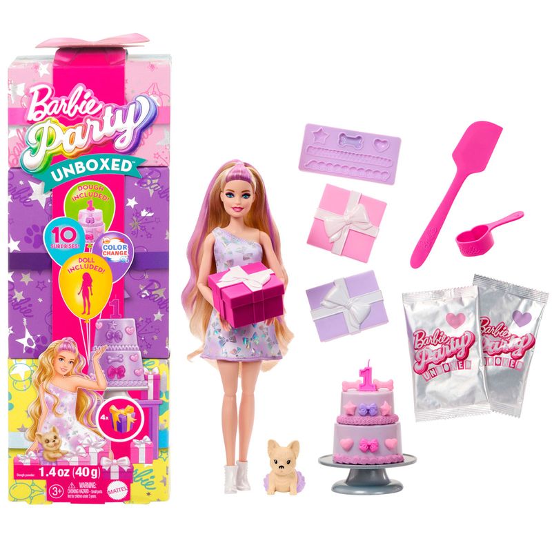 Barbie-Party-Unboxed-Serie-Cumpleaños-Rubia