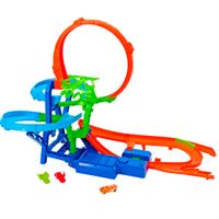 Hot Wheels Pista Acrobática Choque en el Aire