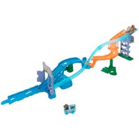 Hot Wheels RacerVerse Jurassic World Choque y Zambullida Pista