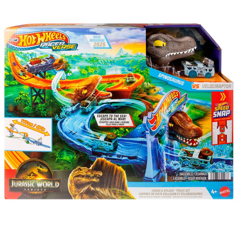 Hot-Wheels-RacerVerse-Jurassic-World-Choque-y-Zambullida-Pista_6