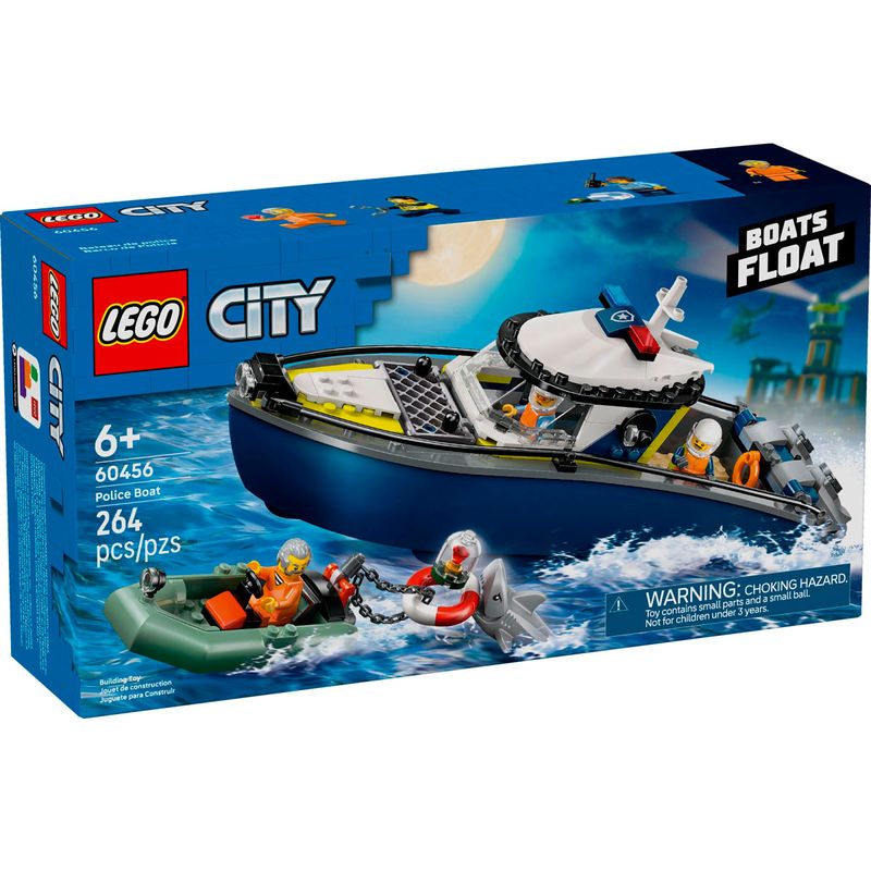 Lego-City-Persecucion-en-Barco-de-Policia