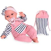 Toneta Muñeca Bebé Balbuceo Bolso Pez