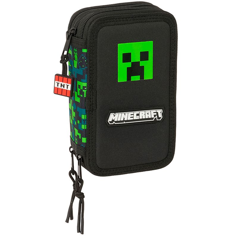 Minecraft-Estuche-Triple