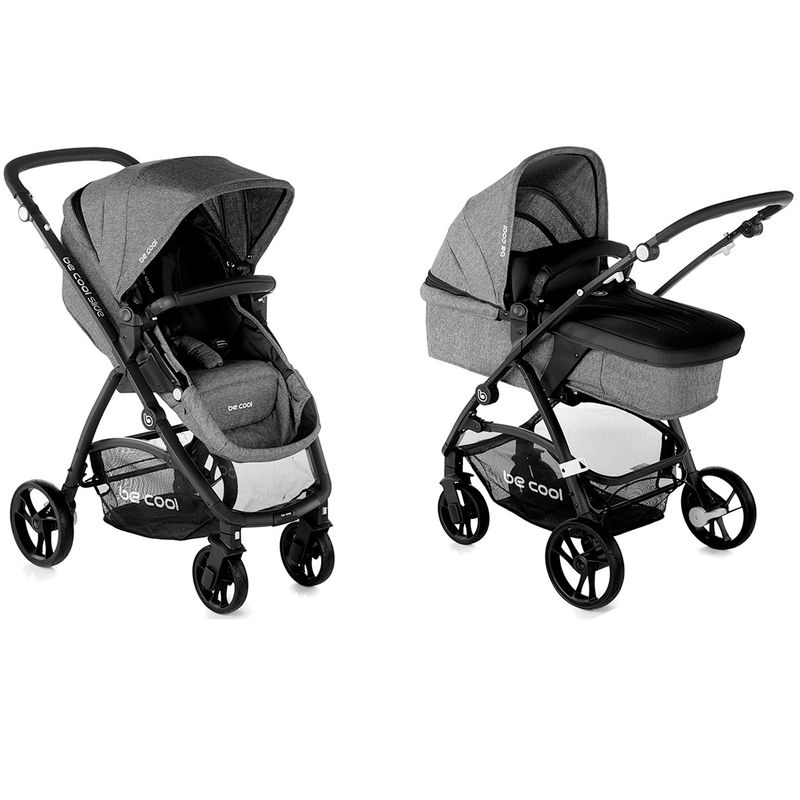Cochecito-2-piezas-Slide-Flex-be-Solid-Black