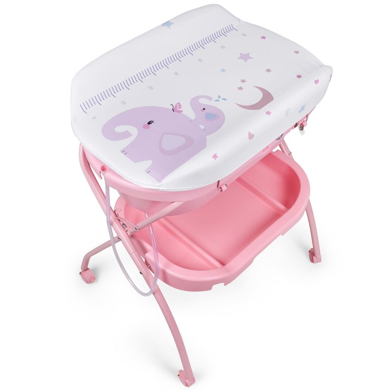 Bañera-Bebe-con-cambiador-Bubble-Rosa_1