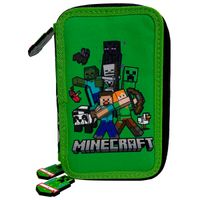 Minecraft Estuche Escolar Triple