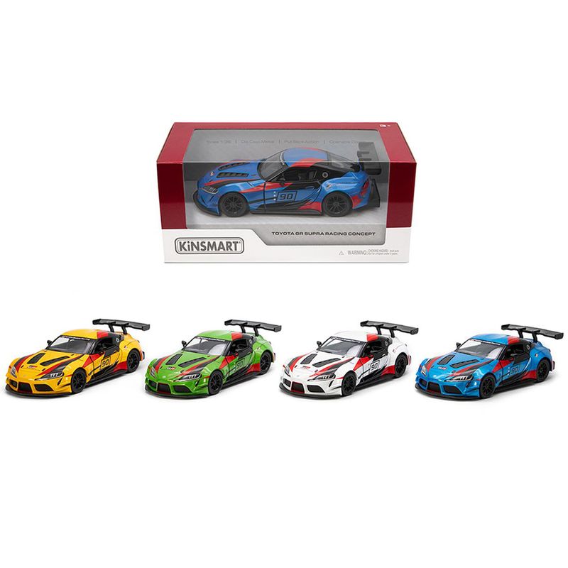 Toyota-GR-Supra-Racing-Coche-Escala-1-38-Surtido