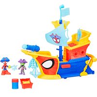 Spidey y sus Amigos Waterwebs Barco Pirata con telarañas y Burbujas