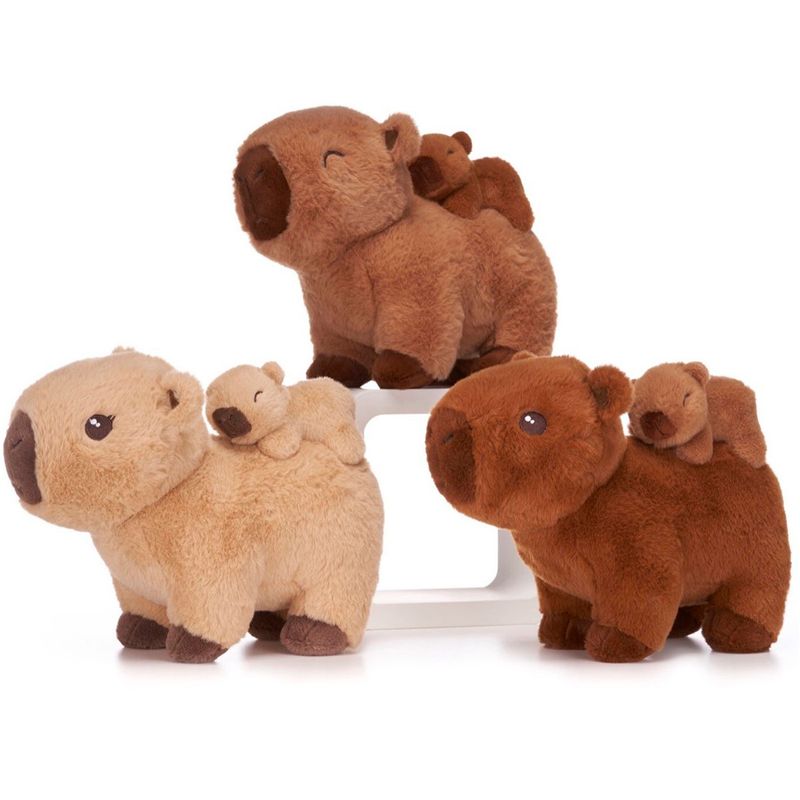Peluche-Capibara-con-Bebe-Surtido
