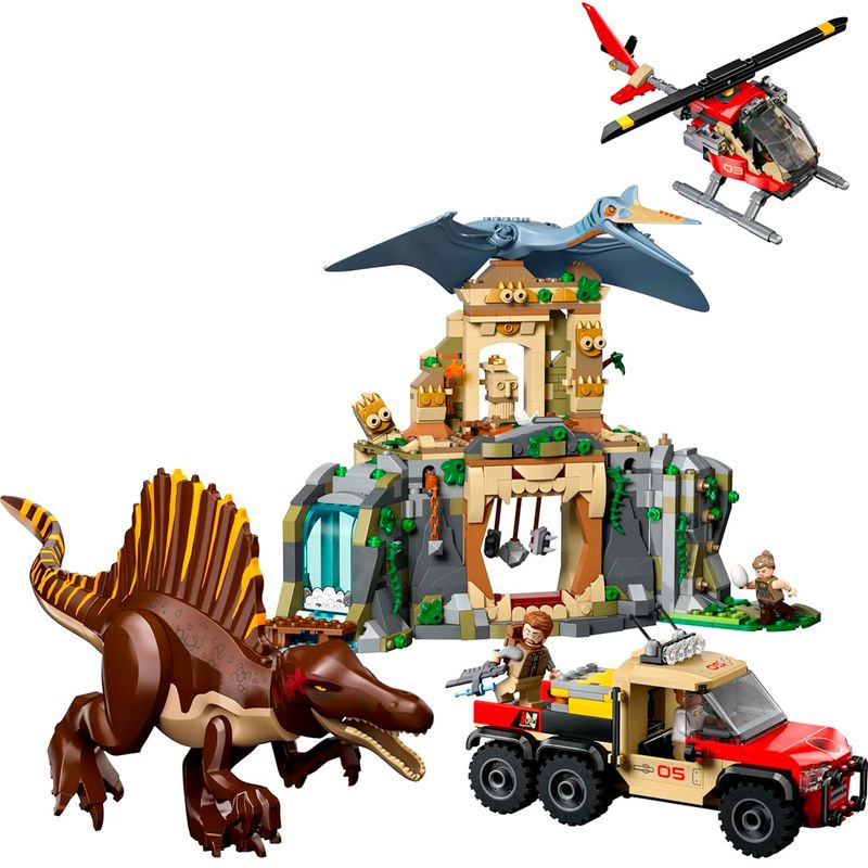 Lego-Jurassic-World-Spinosaurus-y-Quetzalcoatlus_1