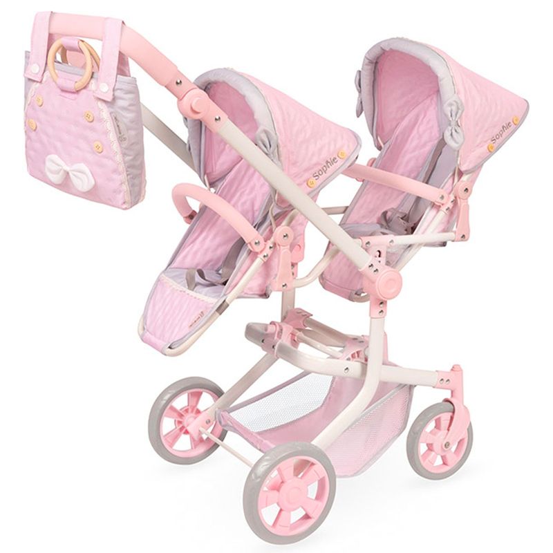 Carro-de-Muñecas-Sophie-Silla-Gemelar-Plegable