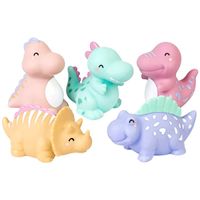 Pack de 5 juguetes baño Dino