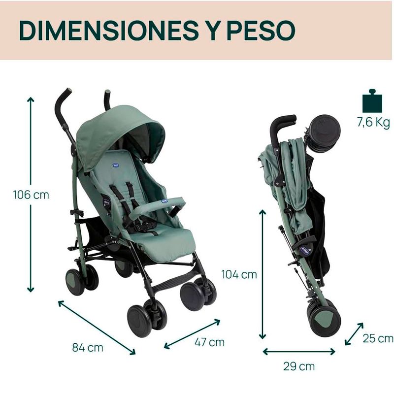 Silla-paseo-Echo-Lite-22kg-Moss-Verde_1