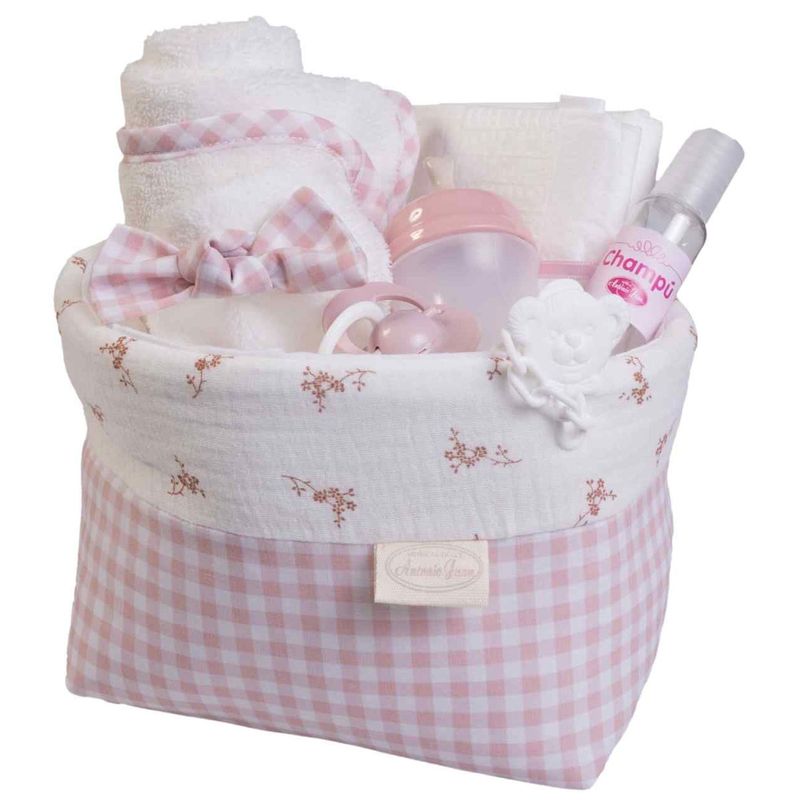 Canastilla-Muñeco-Bebe-de-Tela-de-Flores-y-Vichy