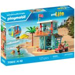 Playmobil-My-Life-Torre-Vigilancia-con-Coche-Playa