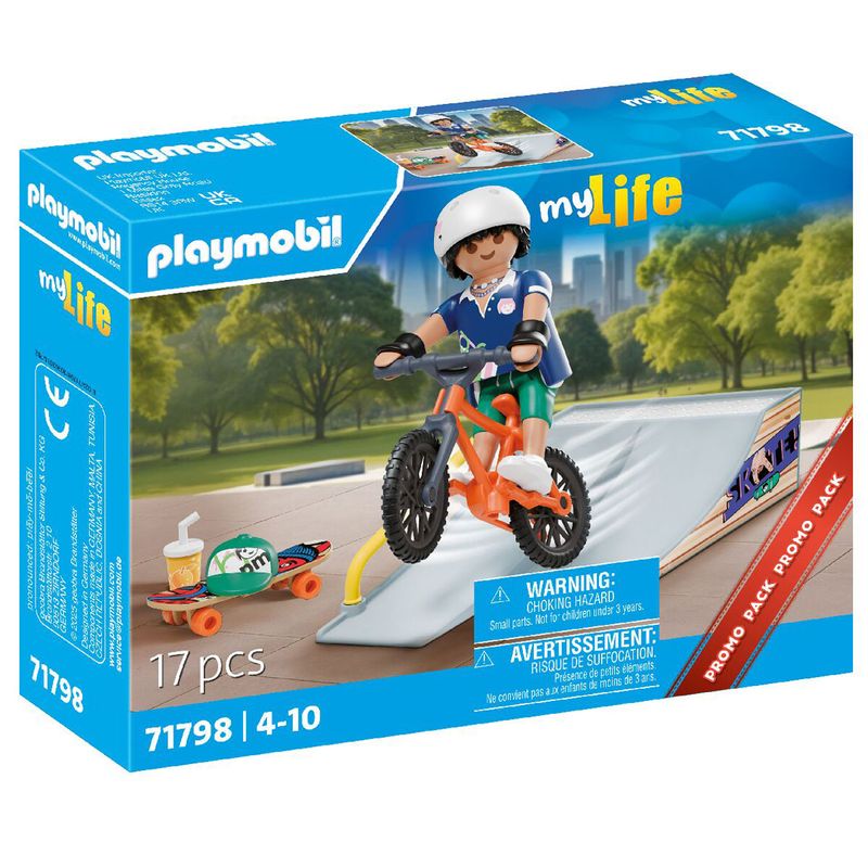 Playmobil-My-Life-Skateboard-con-Rampa