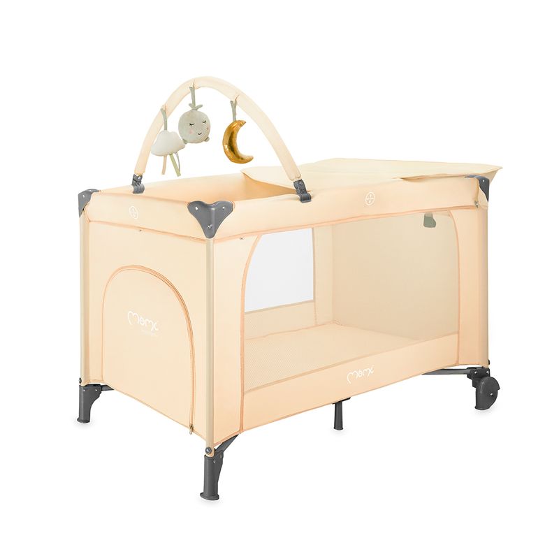 Cuna-de-viaje-2-alturas-Belove-Plus-Beige