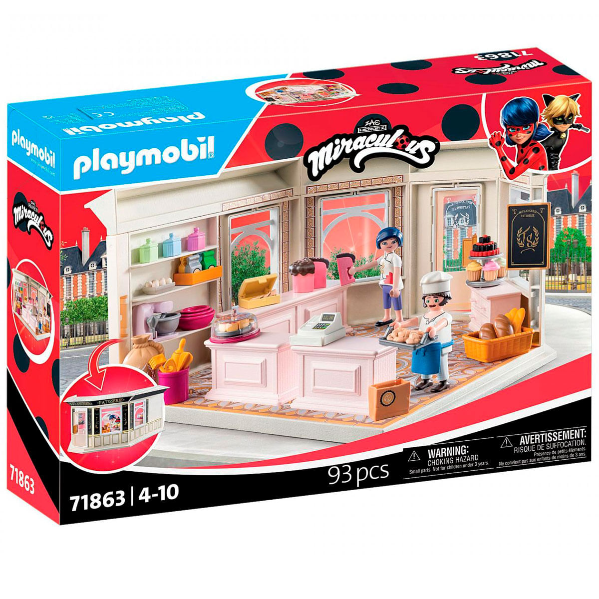 Playmobil Ladybug Miraculous: Pastelería Francesa Drim