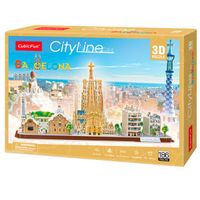 City Line Puzzle 3D Barcelona